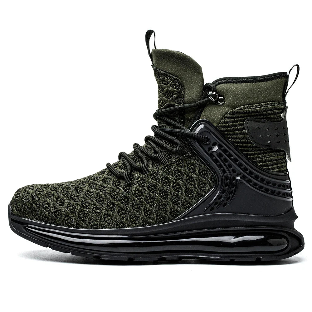 Breathable Men Work Safety Shoes Anti-smashing Steel Toe Cap Working Boots Construction Indestructible Work Sneakers Men Shoes