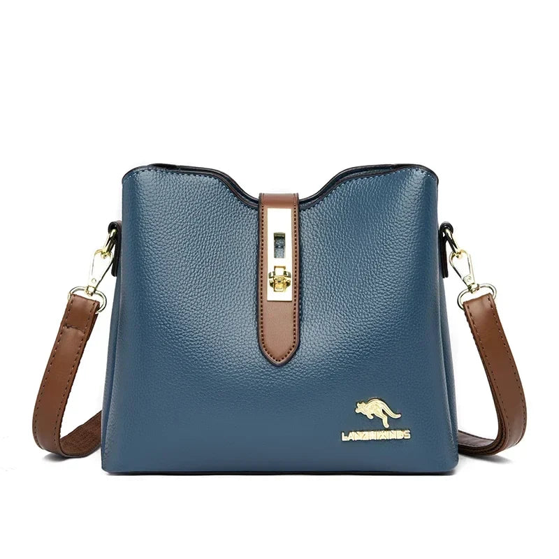 New High-quality Large Capacity PU Classic Women's Shoulder Bags 2025 Fashion Concise Light Luxury Versatile Style Crossbody Bag