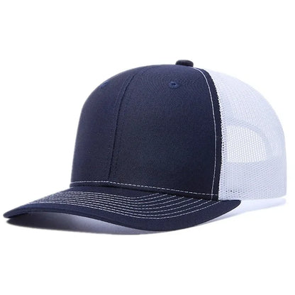 Unisex Cap Slight Curved Brim Style Trucker Hat  Men & Women Casual Outdoor Breathable Summer Cap