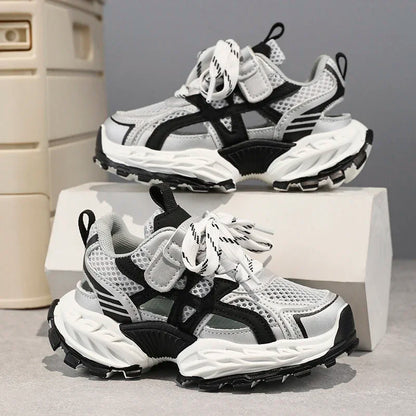 Fashion Kids Soft Chunky Running Sports Shoes Children's Sneakers Boy Spring Summer Mesh Girls School Causal Basketball Shoes