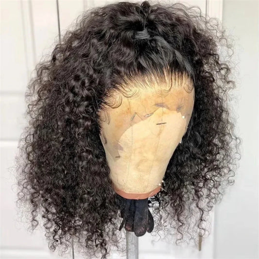 200% Density Burmese Curly Short Bob Wig Human Hair Bob Wigs Deep Wave 13x4 HD Lace Frontal Wig 4x4 Lace Closure Wig Virgin Bob