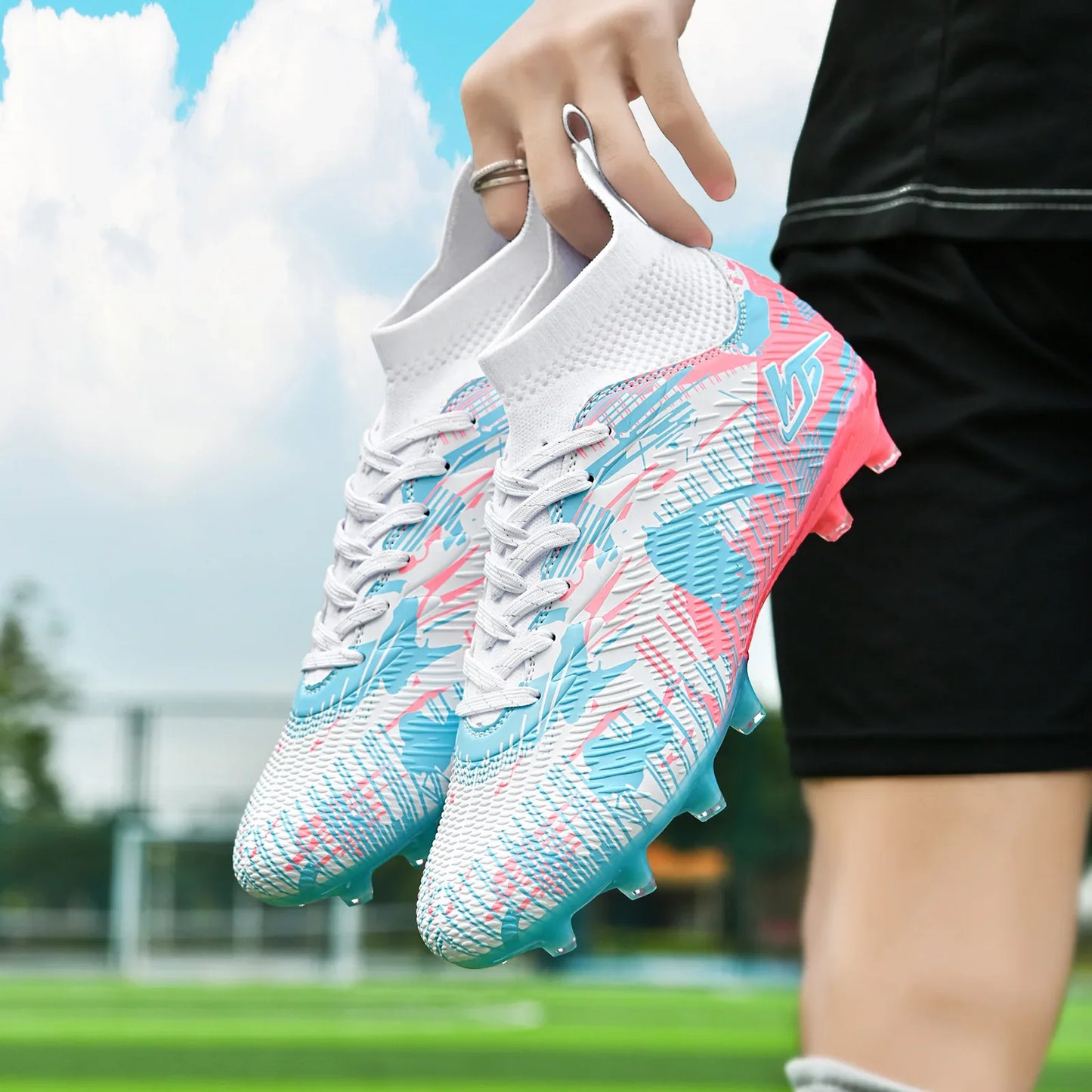 Men Soccer Shoes TF/FG Sneaker Boy Comfortable Society Original Resistant Top Quality Football Shoes Long Spikes Football Boots