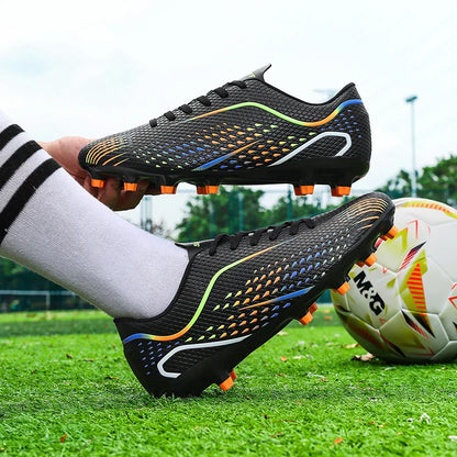 Kids Youth Soccer Shoes Cleats Football Boots Men Non Slip Breathable Lightweight Training Sneakers Boys Children Football Match