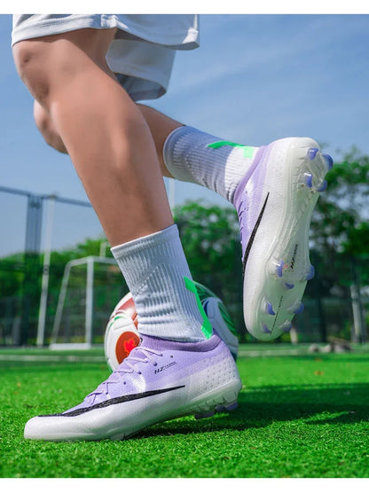New Men Soccer Shoes Futsal Cleats Ultralight Hot Sale Football Boots Unisex High-quality Women Professional TF/FG Sneakers