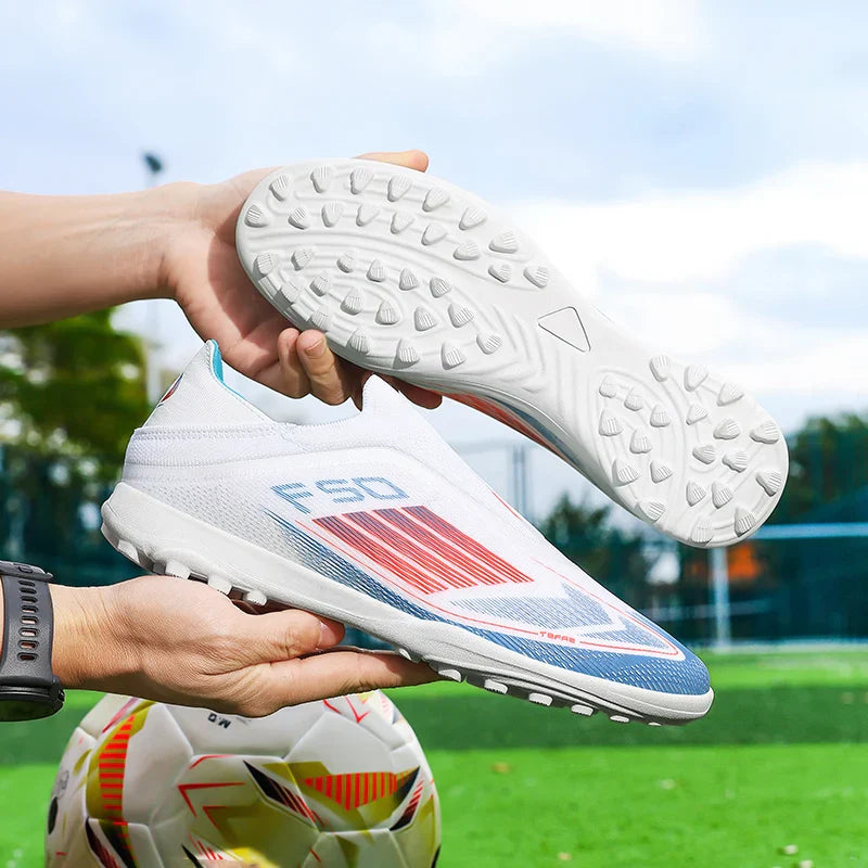New Men Football Boots Training Soccer Shoes Match Adult Cleats Outdoor Sport Boys Breathable Non Slip Long Spikes Comfortable