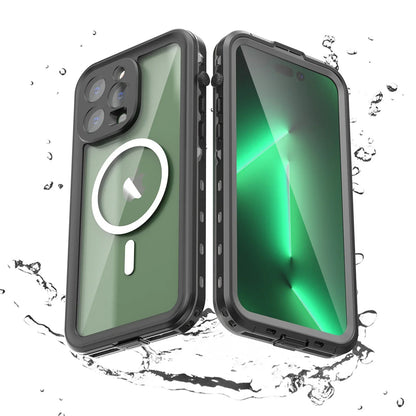 Magnetic shockproof dustproof IP68 professional waterproof phone case for iphone 16 pro max/15/14/13