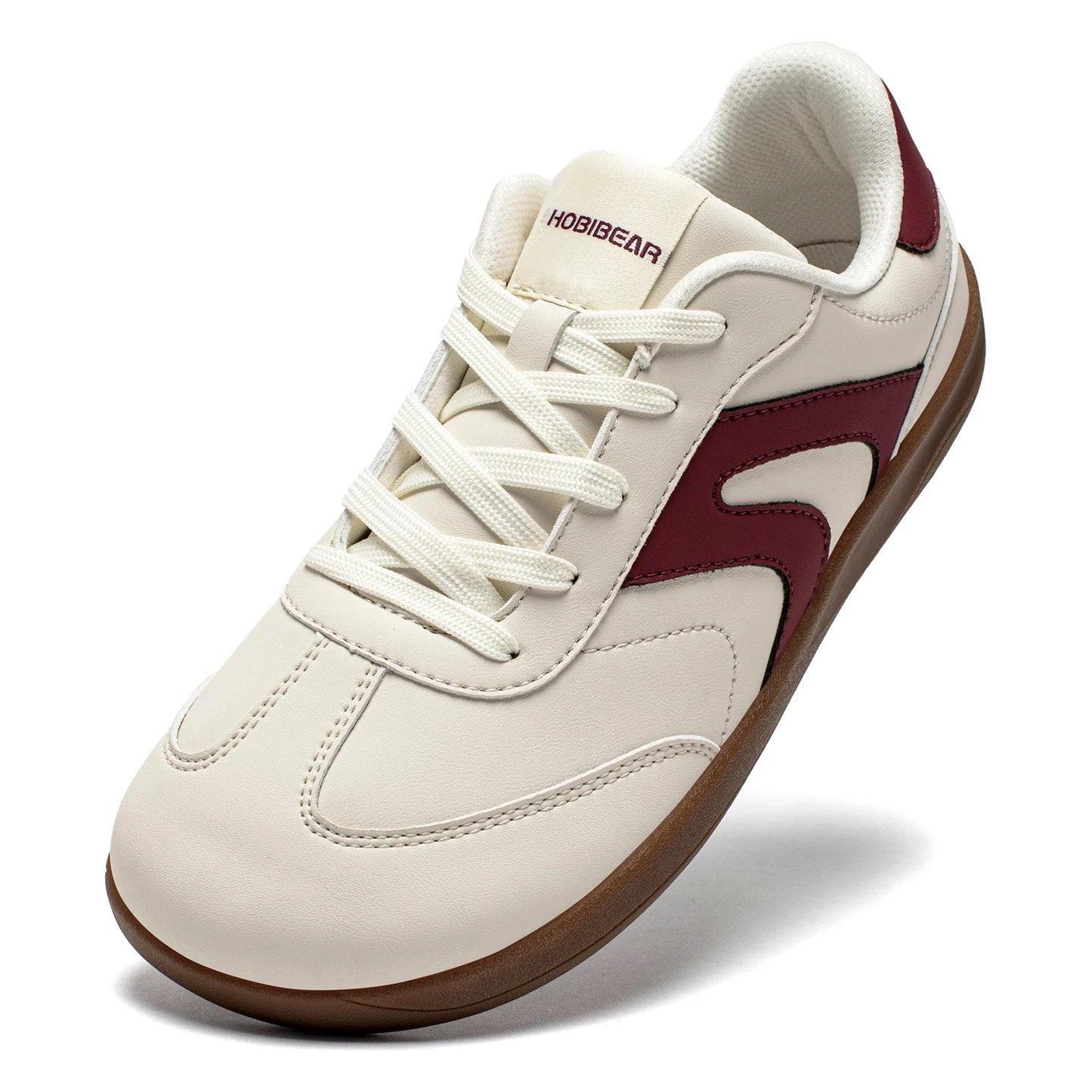 Wide Toe Shoes Unisex Artificial Leather Barefoot Sneakers Casual Retro Zero Drop Shoes for Women Men