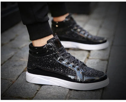 Mens Casual Shoes Non-slip Sports Outsole  Light High-top Men Fashion Boots Wear-resistant Male Sneakers 48