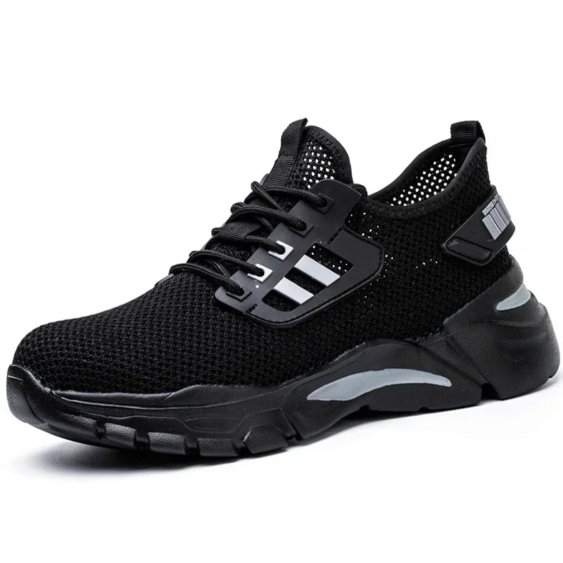 Work Sneakers Steel Toe Shoes Men Safety Shoes Puncture-Proof Work Shoes Boots Fashion Indestructible Footwear Security