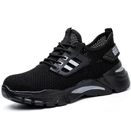 Work Sneakers Steel Toe Shoes Men Safety Shoes Puncture-Proof Work Shoes Boots Fashion Indestructible Footwear Security