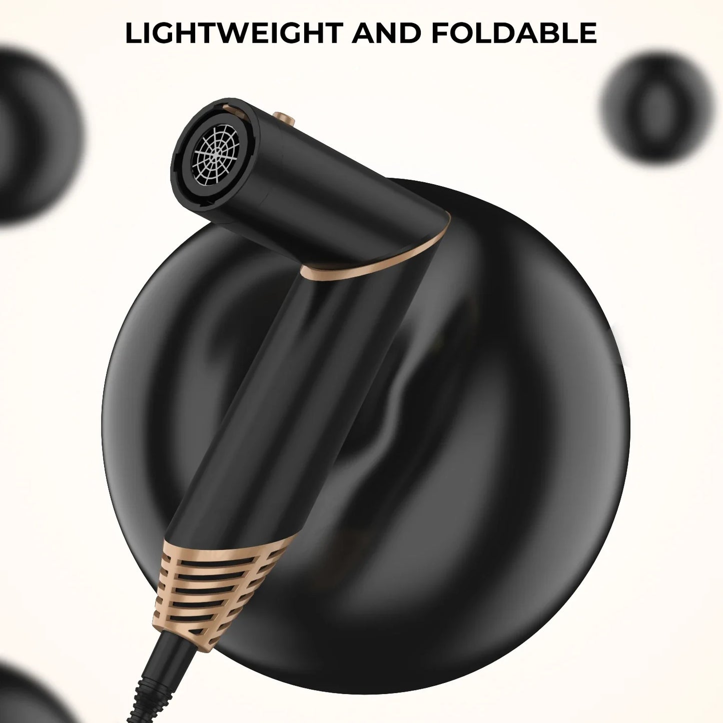 6 in 1 Hot Air Brush Foldable Hair Dryer with Diffuser Detachable Blow Dryer Brush Hairdryer Air Styler Hair Curler Curling Wand