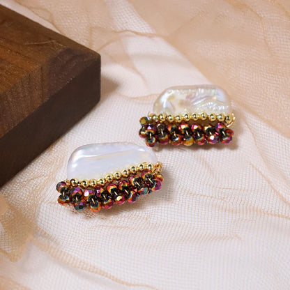 Natural Freshwater Baroque Pearl Earrings Korean Style Women Luxury Jewelry Fashion Ladies and Girls Gift GE1586