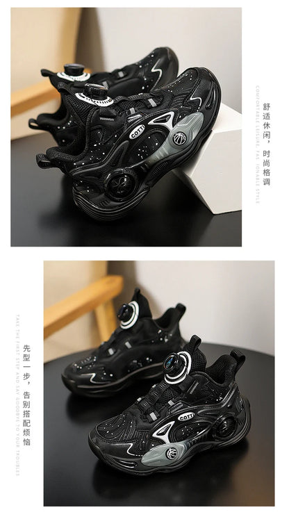 Children‘s Basketball Shoes Non-slip Waterproof Basketball Training Sneakers Boys Girls Cushioned Athletic Shoes Running Shoes