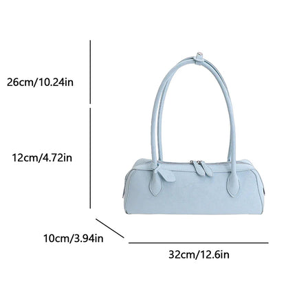 Vintage Suede Long Shoulder Bag 2026 New Women Shoulder Bag Luxury Ladies Handbag Female Commuter Shopping Underarm Bag