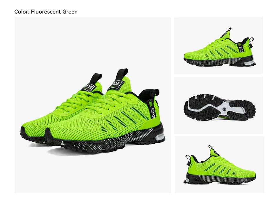 Running Shoes For Men Lightweight Sneakers Man Designer Mesh Sneaker Lace-Up Male Breathable Sports Tennis Shoe
