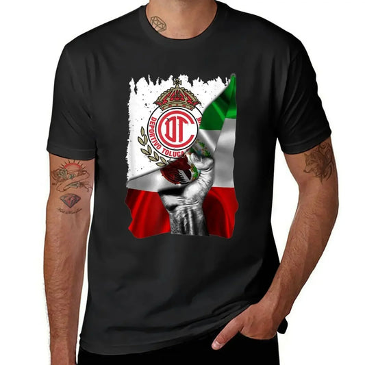 Toluca Flag USA Football Club Orgullo Mexicano T-Shirt sports fans plus sizes kawaii clothes vintage t shirts for men graphic