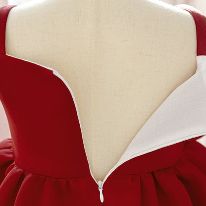 Vestido de verão com flores para festa de casamento para meninas, elegante, para damas de honra, aniversário, princesa, baile de formatura, fantasias de Natal para meninas