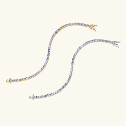 3mm D VVS1 Moissanite Tennis Bracelet S925 Sterling Silver Plated 18k White Gold Diamond Tennis Bracelets for Women