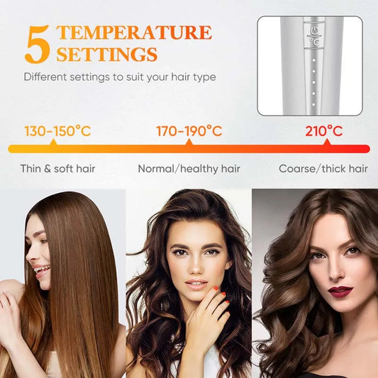 Hot Selling Ceramic Automatic Hair Curler Portable Hair Styler Fast Heating Temperature Display Auto Hair Curling Iron
