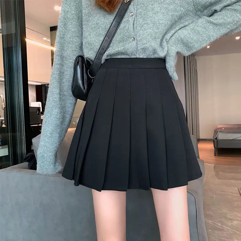 Mini Skirts Womens 2025 Summer Japanese School Pleated Skirts High Waist Kawaii Cute Pink Plaid Skirt Uniform Harajuku Jupe