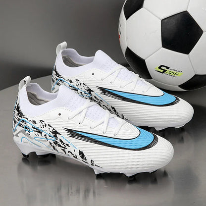 2025 Football Shoes Tiempo Legend 10 Elite FG Wear Resistant Shock Absorption Comfortable Anti-slip Round Head Long Spike