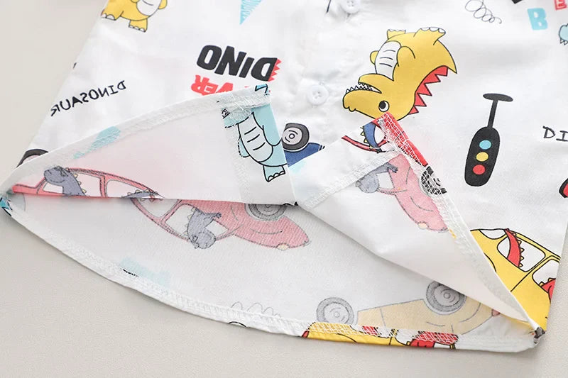 New Summer Baby Boys Clothes Suit Children Fashion Cartoon Shirt Shorts 2Pcs/Sets Toddler Casual Costume Infant Kids Tracksuits