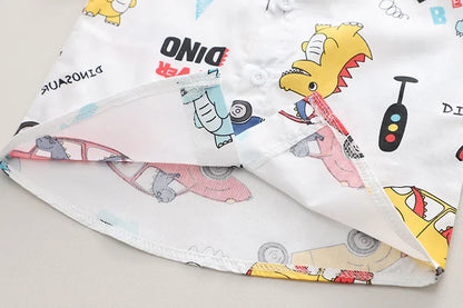 New Summer Baby Boys Clothes Suit Children Fashion Cartoon Shirt Shorts 2Pcs/Sets Toddler Casual Costume Infant Kids Tracksuits