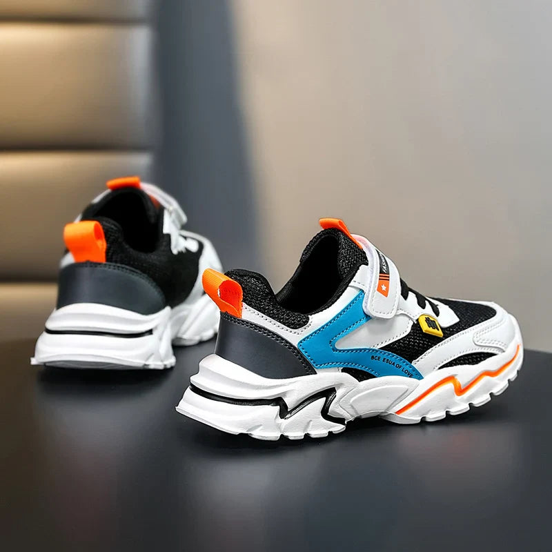 Boys' Summer Mesh Breathable Sneakers Anti-Skid Outdoor Tennis Shoes for Children Sport Running Size 28-39