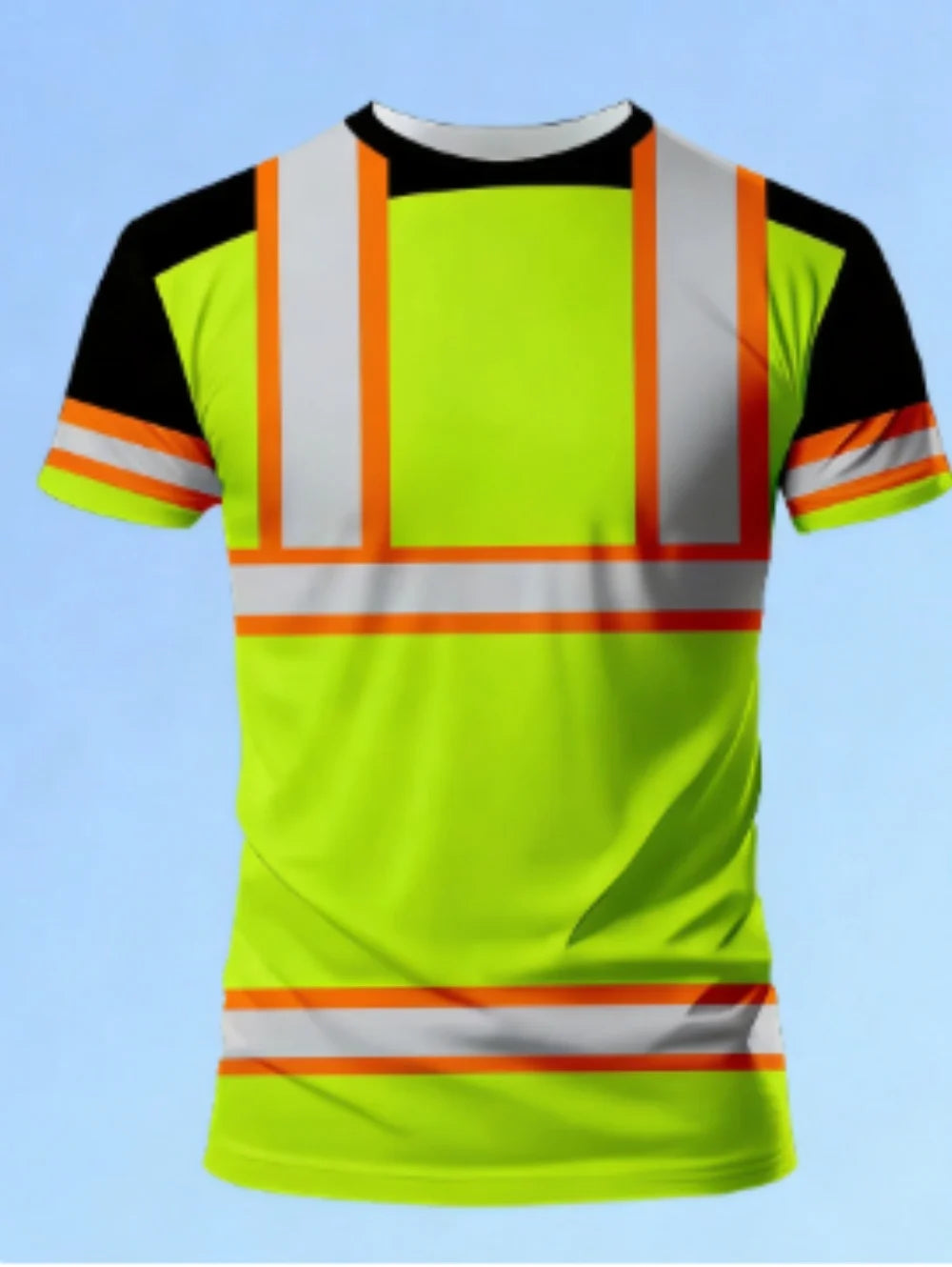 Men's 3D Printed New Secure Logo Color Blocking Design Short-Sleeved T-Shir Fashion Summer Daily Casual Work Wear Men's T-Shirts