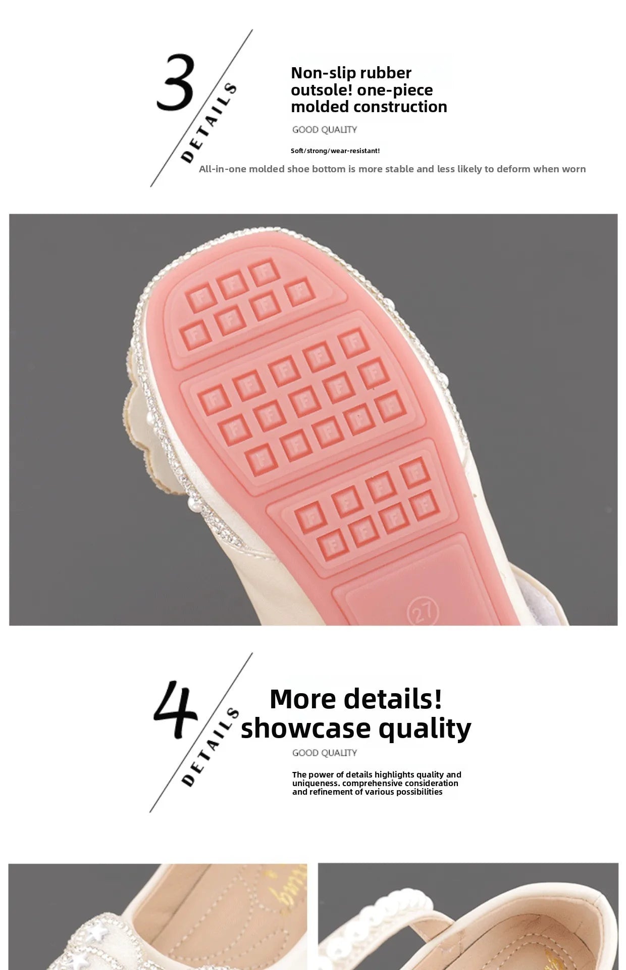2026  Princess Crystal Shoes New Girls Single Shoes Frozen Rhinestones Shoes Performance Party Shoes