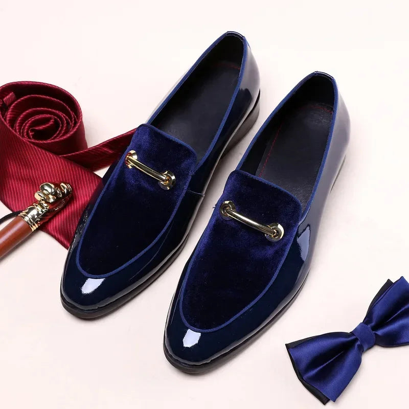 Social Shoe AutumnLuxury Men Dress Leather Shoe Fashion Flat Men Shoe Italian Business Casual Shoes Loafer