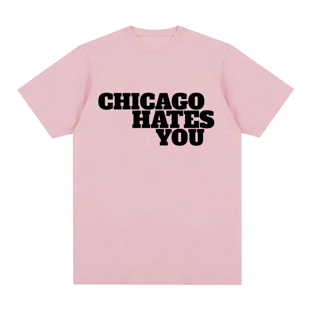 Rapper Chief Keef Chicago Hates You Same Style T-shirt Men Fashion Hip Hop Oversized T Shirt Casual Cotton Short Sleeve T-shirts