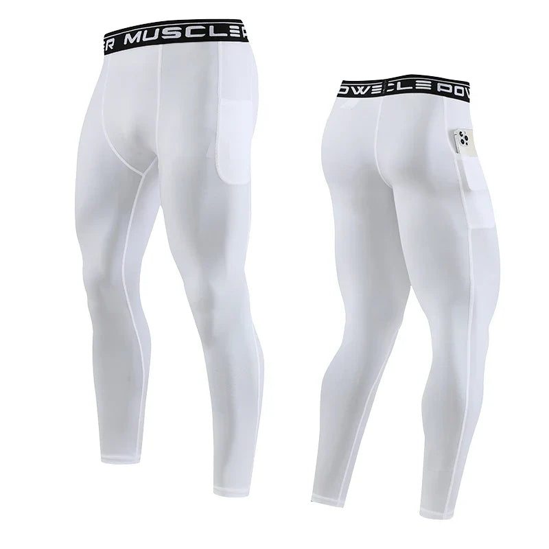 Gym Mens Fitness Running Sport Pants Athletics Tight Leggings Joggings Skinny Yoga Compression Trousers Sweatpants Dry Fit