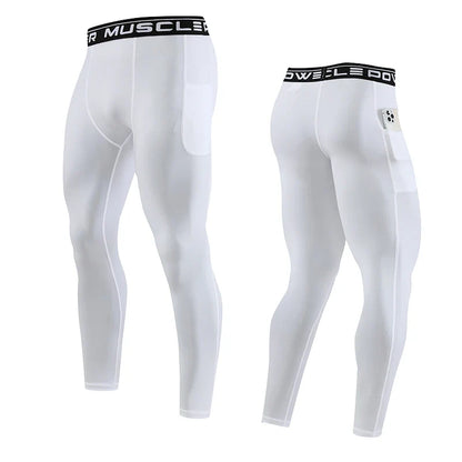 Gym Mens Fitness Running Sport Pants Athletics Tight Leggings Joggings Skinny Yoga Compression Trousers Sweatpants Dry Fit
