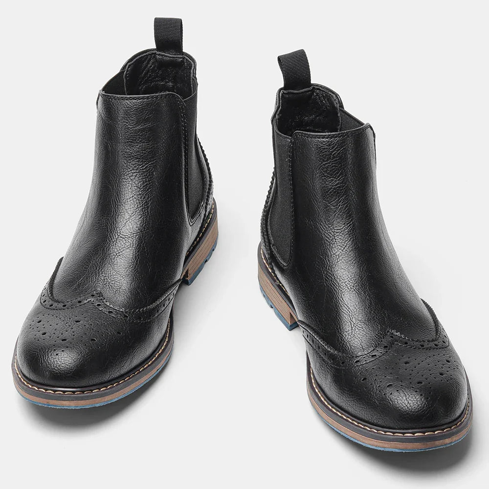 Size 8-13 Retro Men Boots 2025 Fashion Comfortable Spring Leather Boots