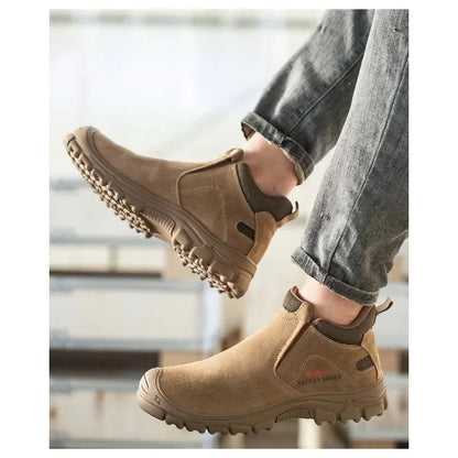 New Insulation 6KV Safety Shoes Men-Anti-Smash,Anti-Pierce Scald-Proof Welding Boots, Indestructible Work Boots for Men, Durable
