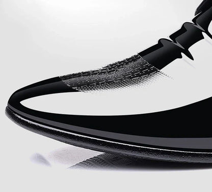 Patent Leather Black Lace Up Pointed Toe Men's Formal Shoes 2025 Style Low Price Office Luxury Designer 39 Suit Social Shoe Male