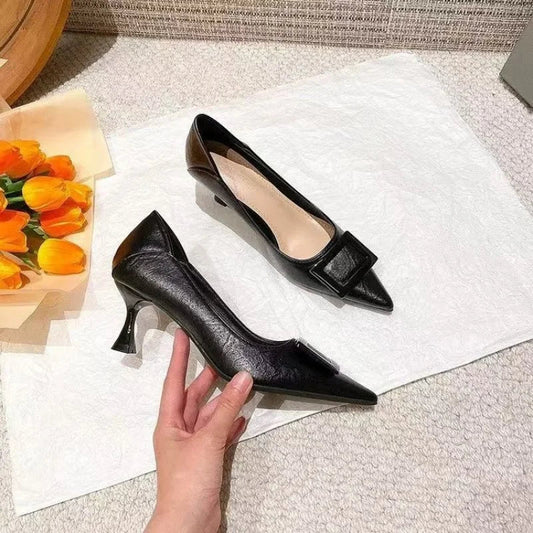 New style comfortable and versatile fairy-style suit light professional fashion with small skirt ladies high heels