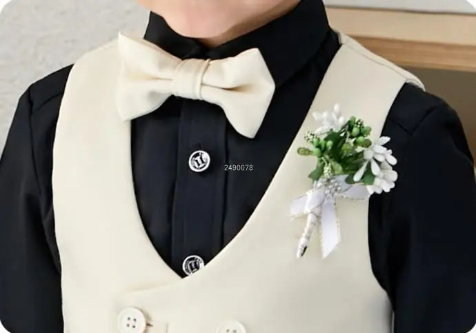 Baby Kids Photography Suit Newborn 1 Year Birthday Ceremony Costume Children'S Day Performance Suit Boys Formal Wedding Dress