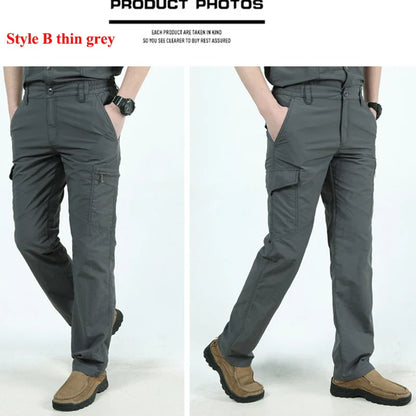 Tactical Cargo Pants Men Outdoor Waterproof SWAT Combat Military Camouflage Trousers Casual Multi Pocket Male Work Joggers