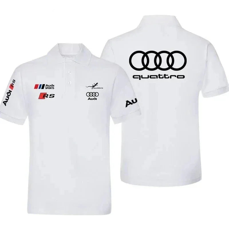 Performance Car Car Modified Men's POLO Shirt Summer Lapel Short Sleeve Racing Motorcycle T-Shirt