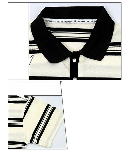 2025 New Kids Boys Cotton Top and Bottom Clothing Set for Child Stripe Polo Shirt + Shorts Two Pieces Summer Outfit Clothes Set