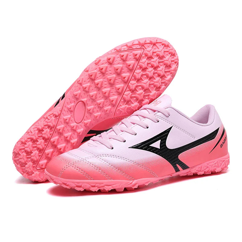 Men Football Boots Soccer Shoes Breathable Professional Turf Outdoor Non-slip Long Spikes Adult Ultralight Training Futsal