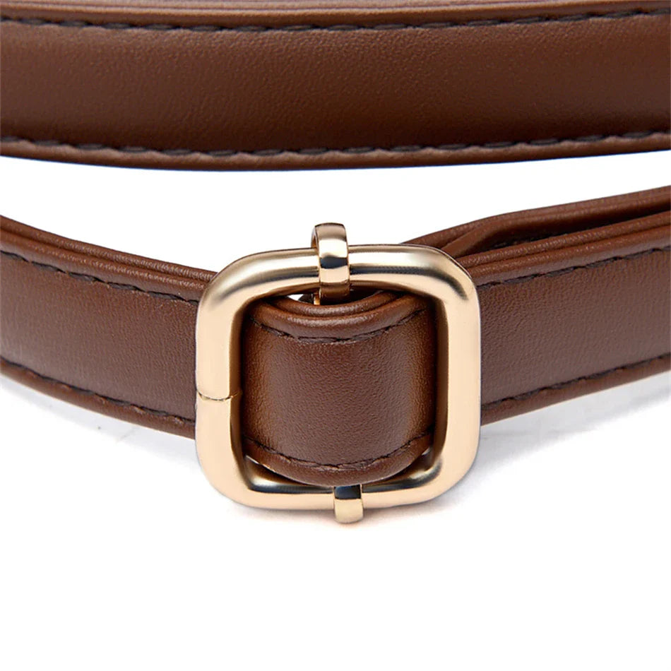 Solid Color High Quality Leather Small Shoulder Bagsfor Women 2024 New Messenger Bags with StrapDesigner Crossbody Bag Sac AMain
