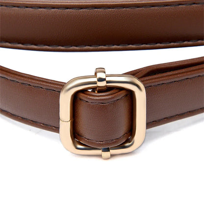 Solid Color High Quality Leather Small Shoulder Bagsfor Women 2024 New Messenger Bags with StrapDesigner Crossbody Bag Sac AMain