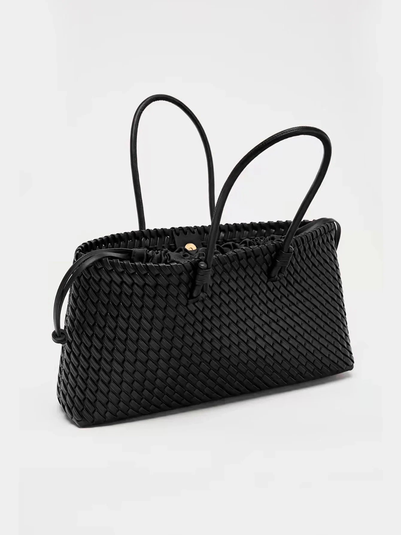2025 new niche commuting woven hand-held shoulder bag, fashionable and versatile, super large capacity tote bag
