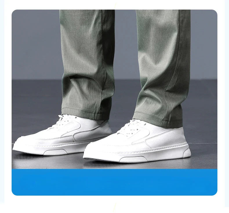 2025 Spring Thin Brand Men's Lyocell Pants Casual Business Straight Elastic Waist Comfortable Trousers Pants for Male