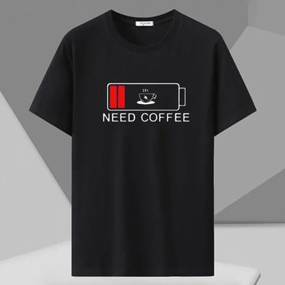 Men's Printed T-shirt Plus Size Black Tops 110-180kg 5XL 6XL 7XL 100% Cotton Loose Oversized Tees Big Size Men Clothing 티셔츠