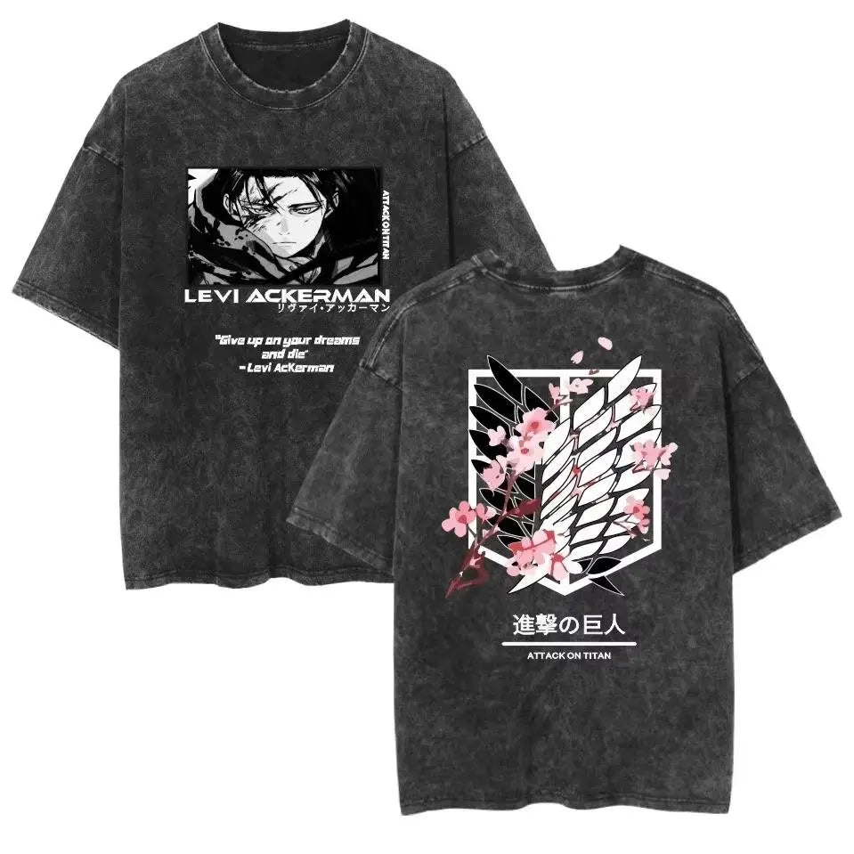 T-shirt Man Women Short Sleeve Tee Streetwear Oversized Anime Print Casual Tops Summer Y2k