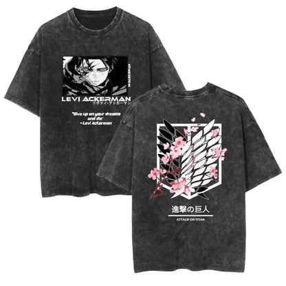 T-shirt Man Women Short Sleeve Tee Streetwear Oversized Anime Print Casual Tops Summer Y2k